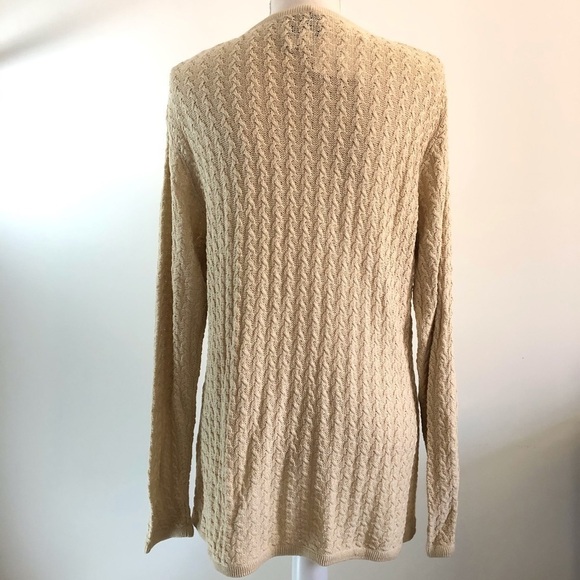 EMANUEL Ungaro NWT crew neck sweater size L beige - Picture 4 of 10
